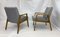 Restaurierte Skandinavische Stühle aus Grauem PVC, 2er Set 13