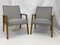 Restored Scandinavian Gray PVC Armchairs, Set of 2 1