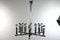 Lámpara de araña Mid-Century de latón cromado con 18 luces, Imagen 6