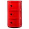 3-Tier Drawer in Red by Anna Castelli Ferrieri for Kartell Componibili, Image 2