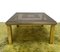 Brass and Glass Square Coffee Table, Italy, 1970s 3