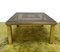 Brass and Glass Square Coffee Table, Italy, 1970s, Image 3