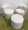 Modular Lounge Chair and Poufs, Italy, 1970s, Set of 4, Image 6