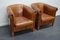 Vintage Dutch Cognac Colored Leather Club Chairs, Set of 2, Image 2