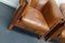 Vintage Dutch Cognac Colored Leather Club Chairs, Set of 2, Image 14