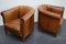 Sillones Club holandeses vintage de cuero coñac. Juego de 2, Imagen 4