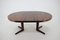 Round Palisander Extendable Dining Table, Denmark, 1960s 4