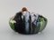 Schale aus glasierter Keramik mit Enten von Michael Andersen, Dänemark, 1920er 3