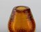 Finnische Vasen aus mundgeblasenem Klarglas und Bernsteinfarbenem Kunstglas, 2er Set 3