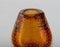 Finnish Vases in Clear and Amber Colored Mouth-Blown Art Glass, Set of 2 3