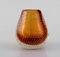 Finnish Vases in Clear and Amber Colored Mouth-Blown Art Glass, Set of 2 2