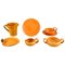 Tea Set in Glazed Stoneware from Kähler, Denmark, Set of 7, Image 1