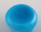 Small Bowls and Tray in Turquoise Mouth Blown Art Glass from Holmegaard, Set of 3 4