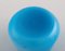 Small Bowls and Tray in Turquoise Mouth Blown Art Glass from Holmegaard, Set of 3, Image 4