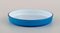 Small Bowls and Tray in Turquoise Mouth Blown Art Glass from Holmegaard, Set of 3 2