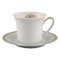 Medallion Meander Golden Mocha Cup with Saucer by Gianni Versace for Rosenthal, Set of 2 1
