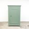 Antique Painted One Door Wardrobe in Pastel Green 1