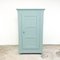 Antique Painted One Door Wardrobe in Pastel Blue 1