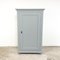 Antique Painted One Door Wardrobe in Pastel Gray 1