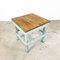 Table d'Appoint d'Usine Industrielle en Bois Peint 2