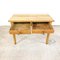 Vintage Wooden Side Table with Two Drawers, Image 6