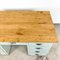Vintage Industrial Painted Wooden Desk 8