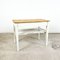 Tavolino piccolo Brocante verniciato bianco, Francia, Immagine 4