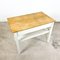 Small French Brocante White Painted Side Table 2