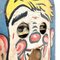 Antiker französischer Passe Boule Toss Rummelplatz Spiel Clown mit beweglichen Augen 8