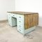 Vintage Industrial Painted Wooden Desk with Extendable Top 8