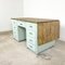 Vintage Industrial Painted Wooden Desk with Extendable Top, Image 8