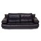 6500 Three-Seater Black Sofa by Rolf Benz 9