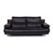 6500 Three-Seater Black Sofa by Rolf Benz 3