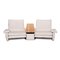 Two-Seater Cream Leather Sofa from Koinor 3
