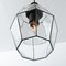 Geometric Iron and Clear Glass Chandelier from Limburg 8