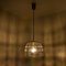 Circle Iron and Bubble Glass Chandelier from Limburg 5