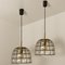 Circle Iron and Bubble Glass Chandelier from Limburg 2