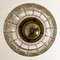 Circle Iron and Bubble Glass Chandelier from Limburg 4