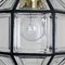 Iron and Clear Glass Pendant Lights from Glashütte, 1960s 2