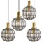 Iron and Clear Glass Pendant Lights from Glashütte, 1960s, Image 11