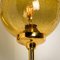 Blown Amber Glass and Brass Wall Lights from Limburg Glashütte, 1960s, Set of 2 13