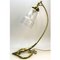 Art Deco Brass Glass Table Lamp, 1910 3