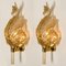 Large Wall Sconce in Gold and Glass Murano from Barovier & Toso, Italy, 1950s 3