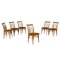 Beech Wood Chairs, 1950s, Set of 6 1