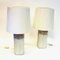 Beige Italienische Keramik Tischlampen, 1980er, 2er Set 7