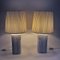 Italian Beige Ceramic Table Lamps, 1980s, Set of 2 6