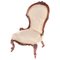 Antique Victorian Carved Walnut Ladies Chair, Image 1