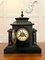 Large Victorian 19th Century Faux Marble Mantel Clock 9