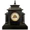 Large Victorian 19th Century Faux Marble Mantel Clock, Image 1