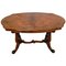 Victorian 19th Century Burr Walnut Freestanding Centre Table 1